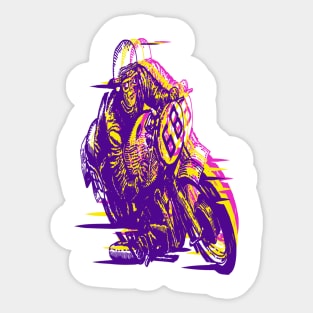 MOTORBIKING 68 - Take A Psychedelic Motorcycle Ride Sticker